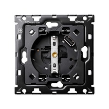 Изображение товара Simon 100 Кит 1 пост механизм 1 розетка Schuko с з/у USB SC 2.1А + суппорт