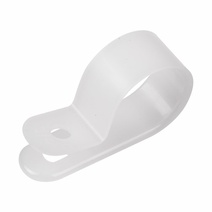 Изображение товара Кабельная скоба под винт 20 мм, белая, упаковка 50 шт. Rexant.