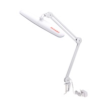 Изображение товара REXANT Настольная лампа на струбцине 117LED, Blue Stream, 5 уровней яркости, белая.