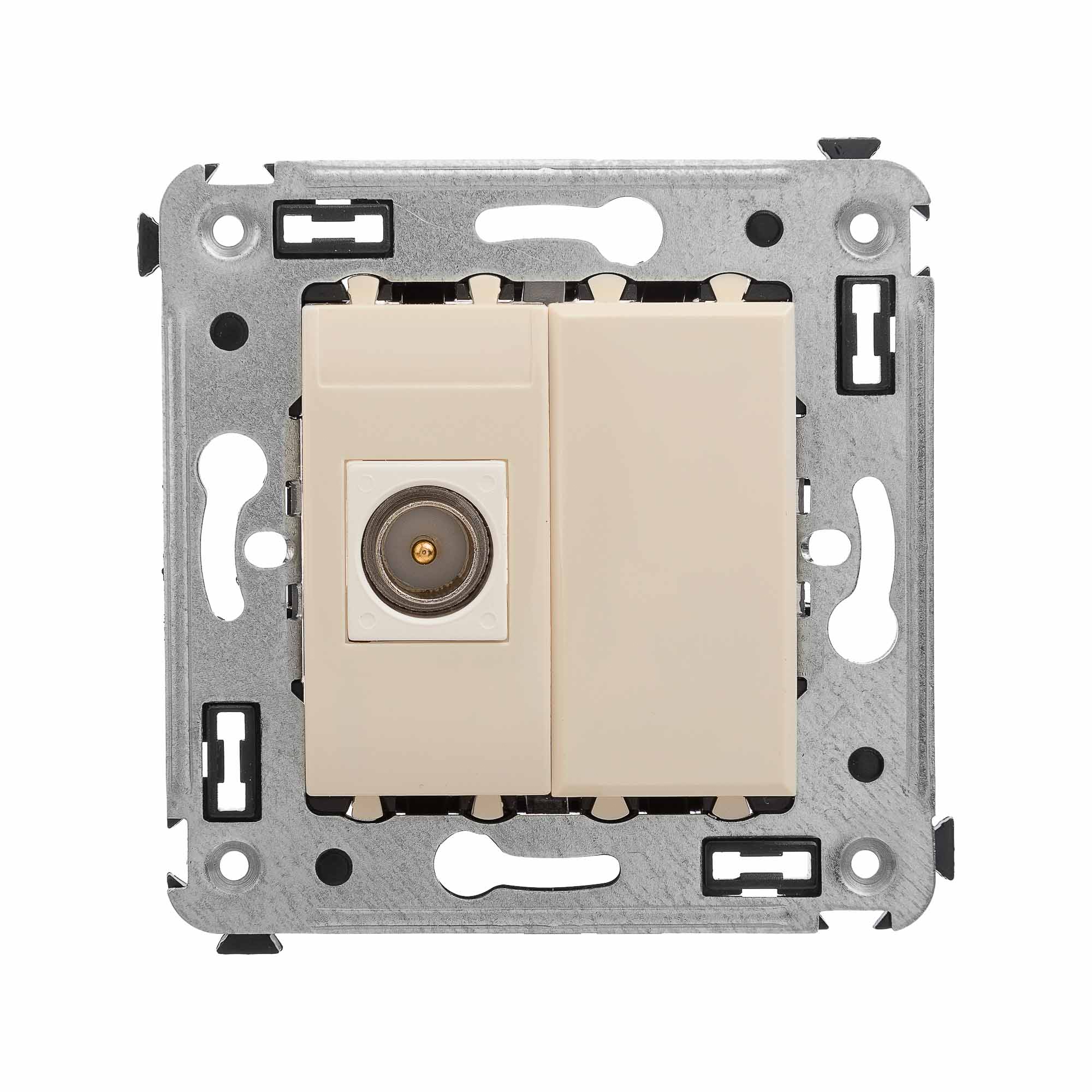 Изображение товара ДКС Avanti TV одиночная розетка в стену "Ванильная дымка"