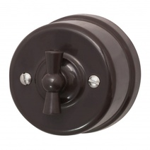 Изображение товара BIRONI Лизетта Пластик Коричневый Выключатель перекрестный 1-кл