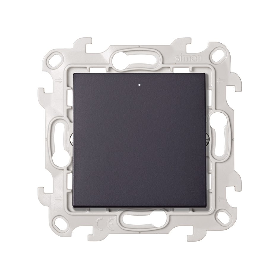 Изображение товара Simon 24 Графит Одноклавишный переключатель с подсветкой
