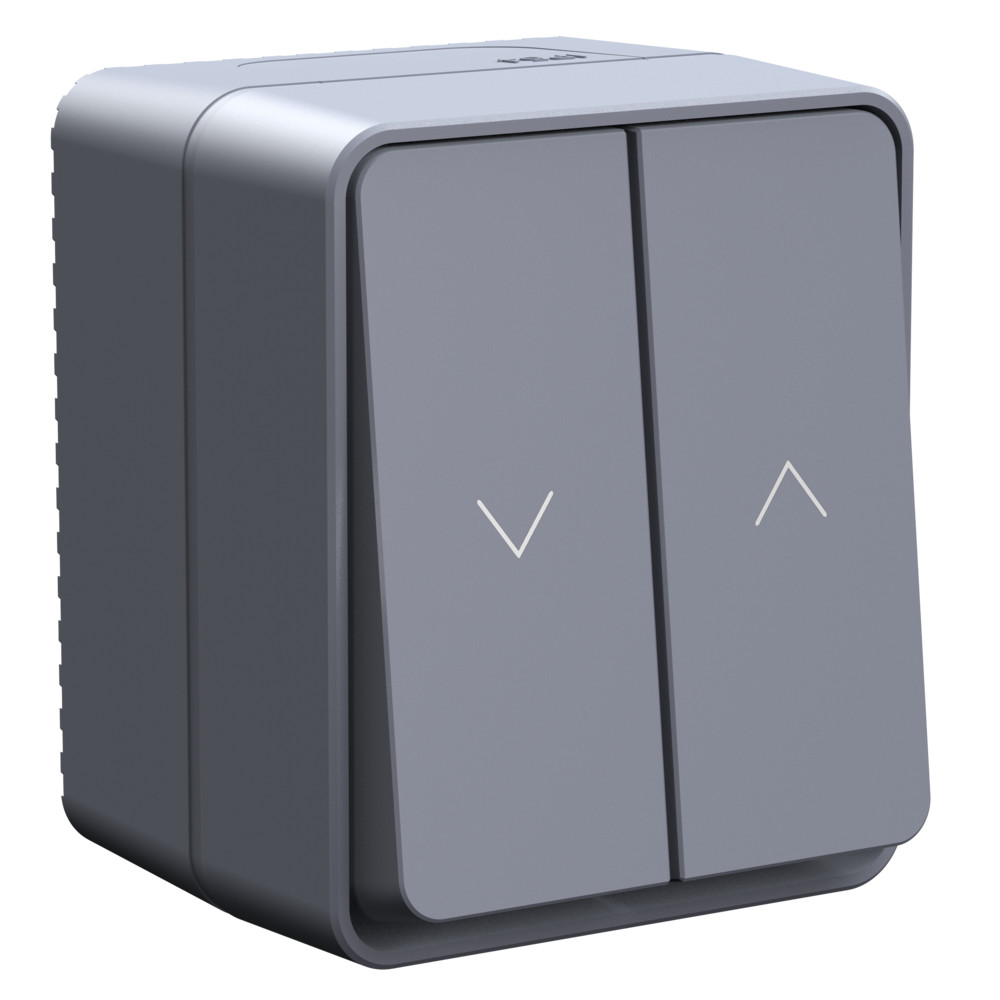 Изображение товара Systeme Electric AtlasDesign Profi54 Антрацит Выключатель 2-клавишный для жалюзи, 2хсх.4 Изображение товара Systeme Electric AtlasDesign Profi54 Антрацит Выключатель 2-клавишный для жалюзи, 2хсх.4