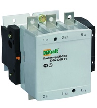 Изображение товара Dekraft Контактор 400А 380В АС3 1НО+1НЗ КМ-103