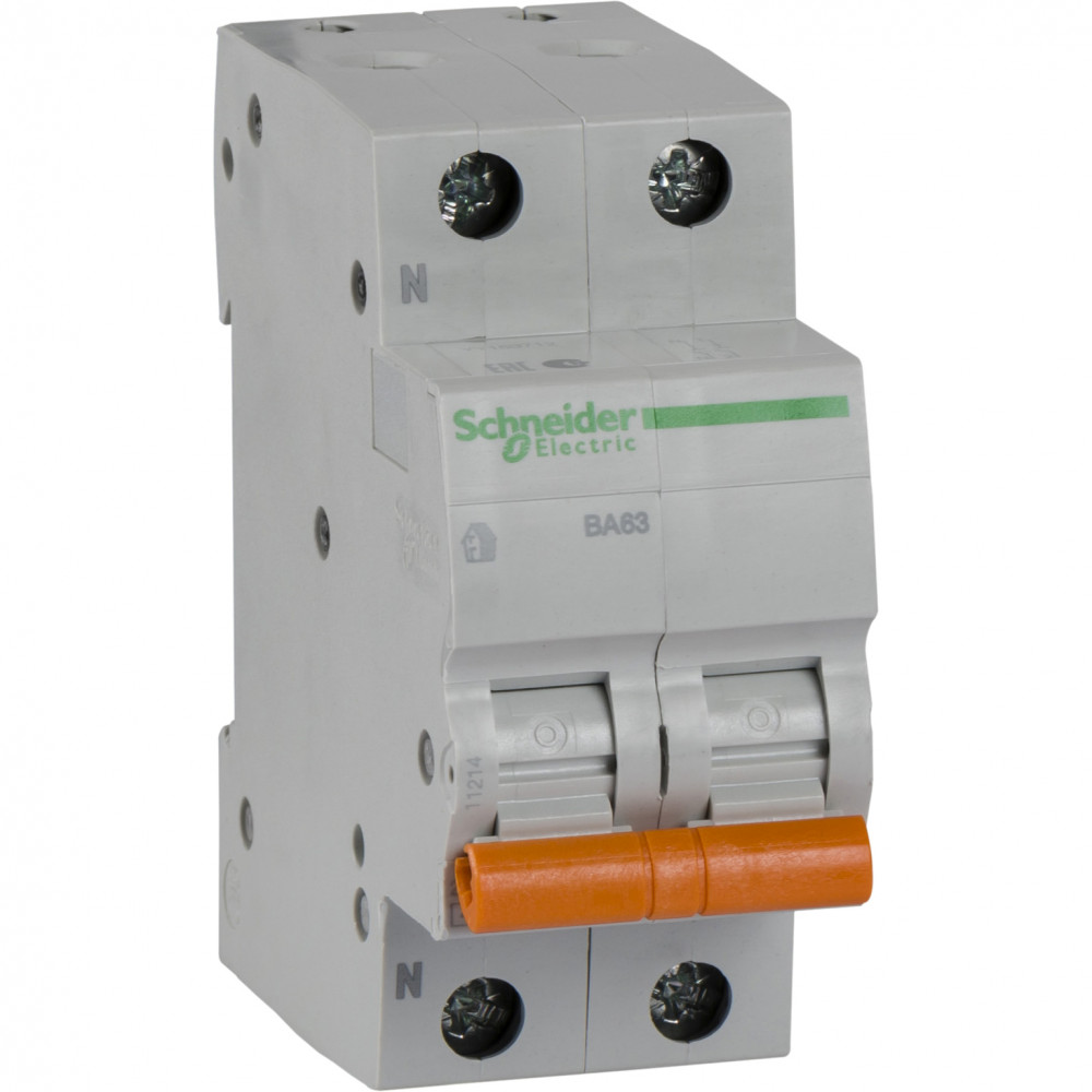 Изображение товара Домовой ВА63 1P+N 20A - Schneider Electric, 4, 5кА, IP20