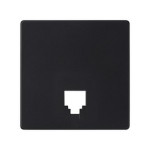 Изображение товара Simon S82 Concept Матовый черный, Накладка для телефонной розетки