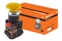 Изображение товара TDM Кнопка AEА-22 "Грибок" желтый d22мм 1з+1р Изображение товара TDM Кнопка AEА-22 "Грибок" желтый d22мм 1з+1р