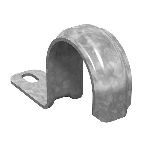 Изображение товара OSTEC Скоба кабельная однолапковая 31-32, толщ. 1,5 мм, гальван. цинк