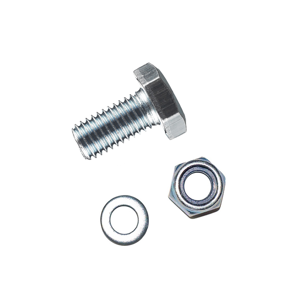 Изображение товара Tech-Krep Болт DIN933 с шестигранной головкой оцинк. М8х20 + гайка + шайба (4 шт) - пакет