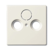 Изображение товара ABB BJE Axcent(solo/future) Chalet-белый Накладка TV-R-SAT розетки