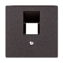 Изображение товара JUNG EcoProfi Антрацит Накладка 1-ой ТЛФ/комп розетки