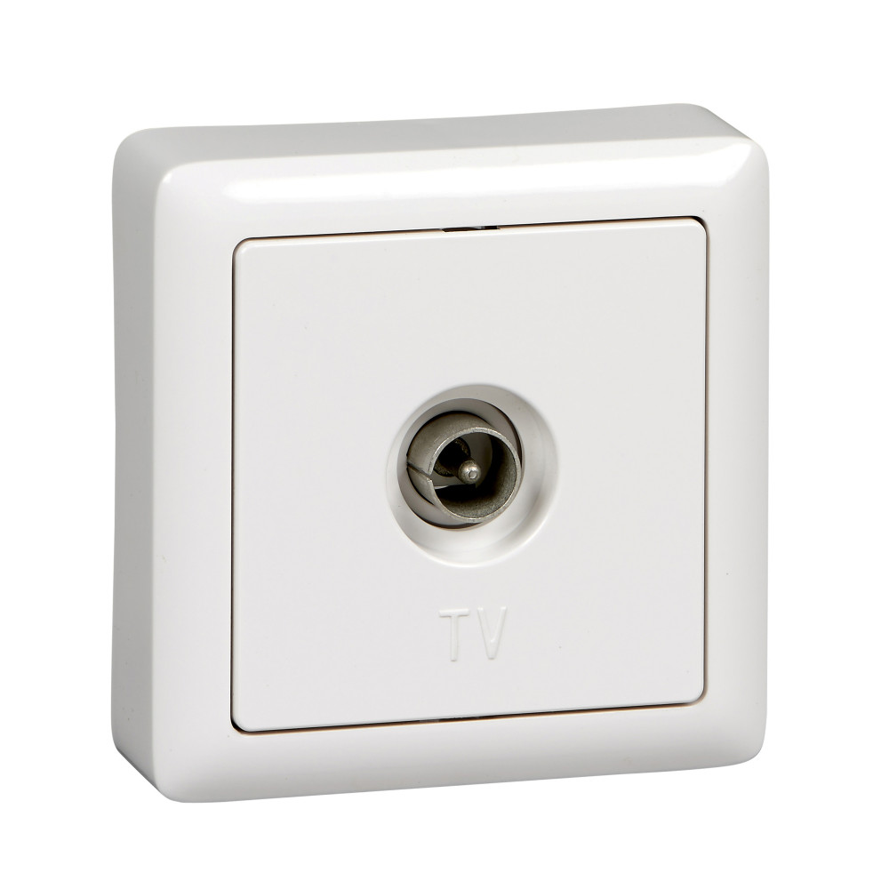 Изображение товара Systeme Electric ХИТ наруж Бел Розетка телевизионная оконечная