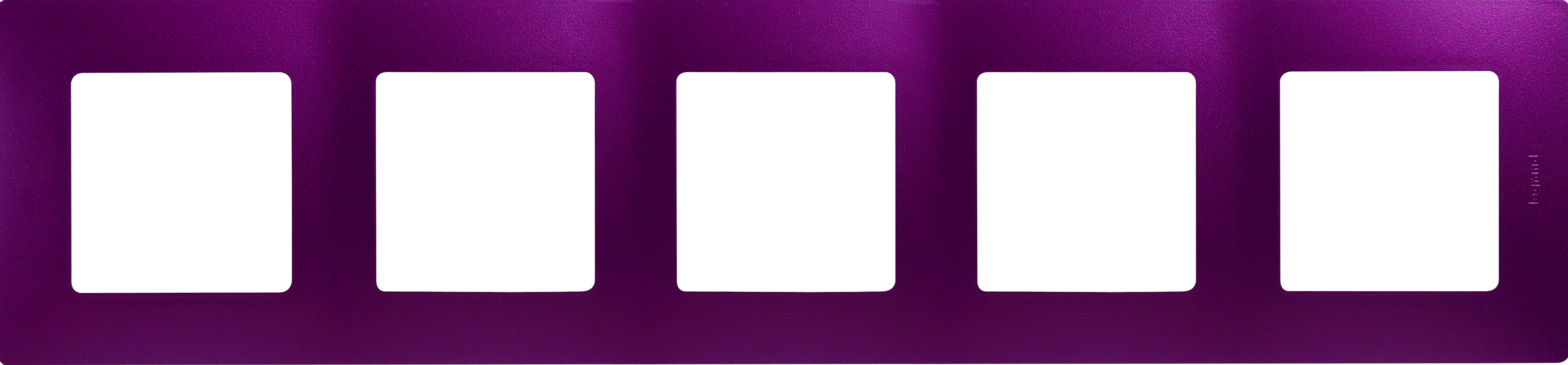 Изображение товара Legrand Etika 5 постов сливовый — рамка для розеток и выключателей