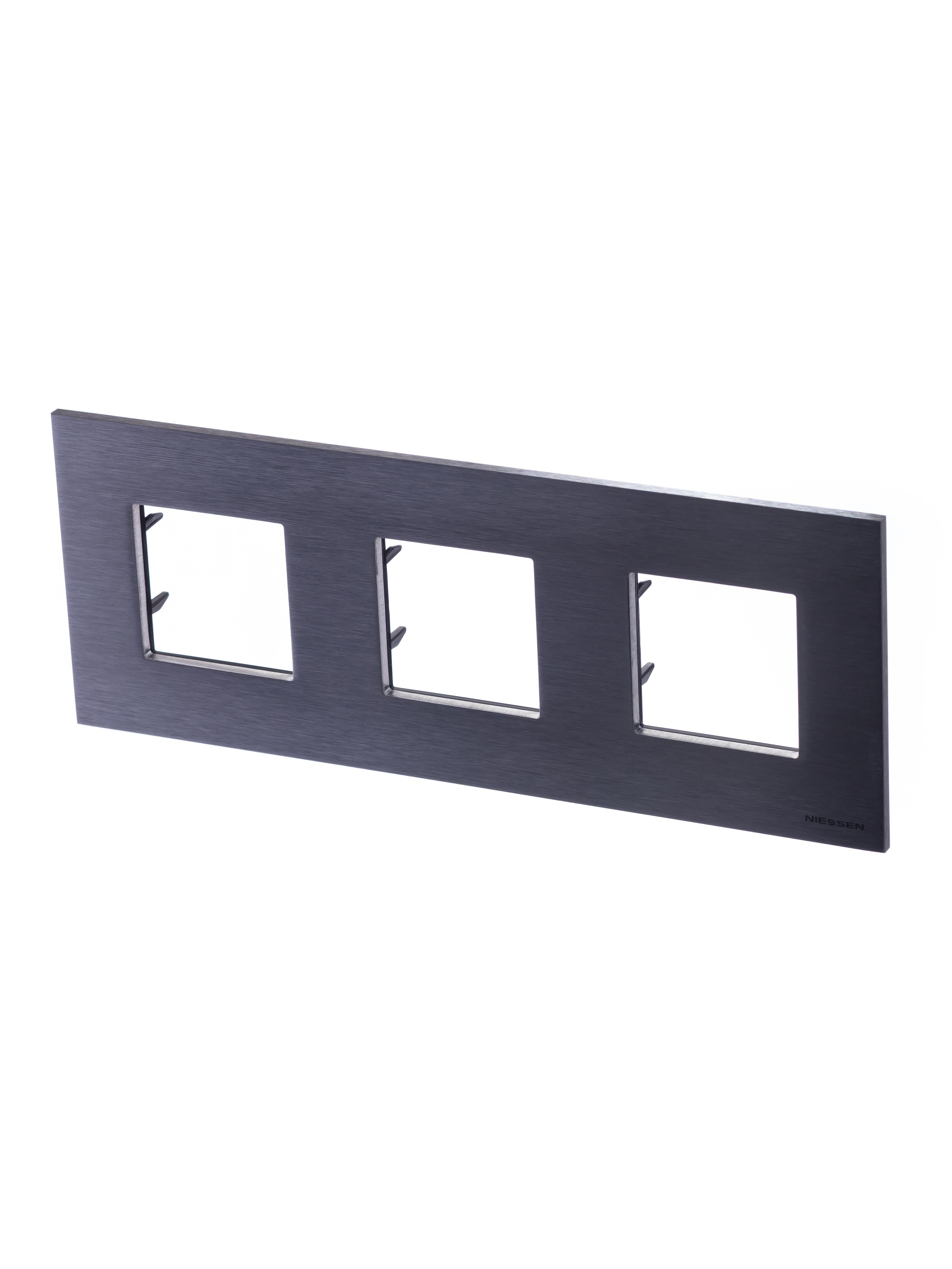 Изображение товара ABB NIE Zenit Сталь Рамка 3-я 2+2 +2 мод
