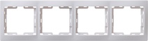 Изображение товара GENERICA KVARTA РГ-4-КБ Рамка 4местн. горизонт. (белый)