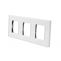 Изображение товара Sibling Рамка стеклянная 3 поста белая (228х86мм)