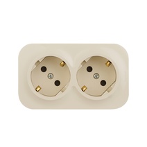 Изображение товара Legrand Quteo Слоновая кость Розетка 2-я с/з с шт.