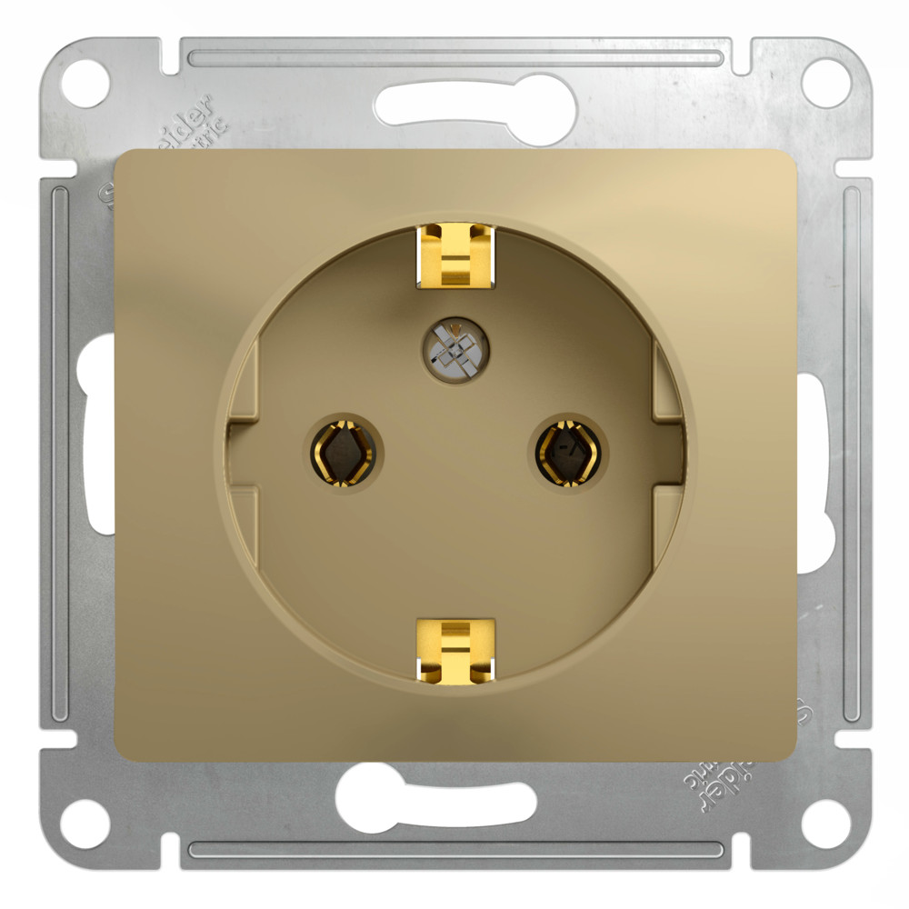 Изображение товара Systeme Electric Glossa Титан Розетка с/з