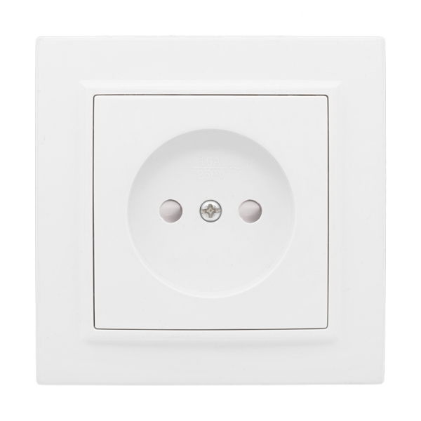 Изображение товара EKF Basic Минск Белый Розетка б/з, со шторками, 10А, СП.