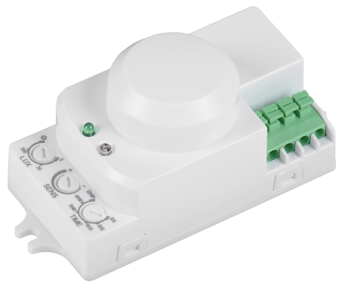 Изображение товара IEK Датчик движения ДД-МВ 201 белый, 1200Вт, 360 гр.,8М,IP20,