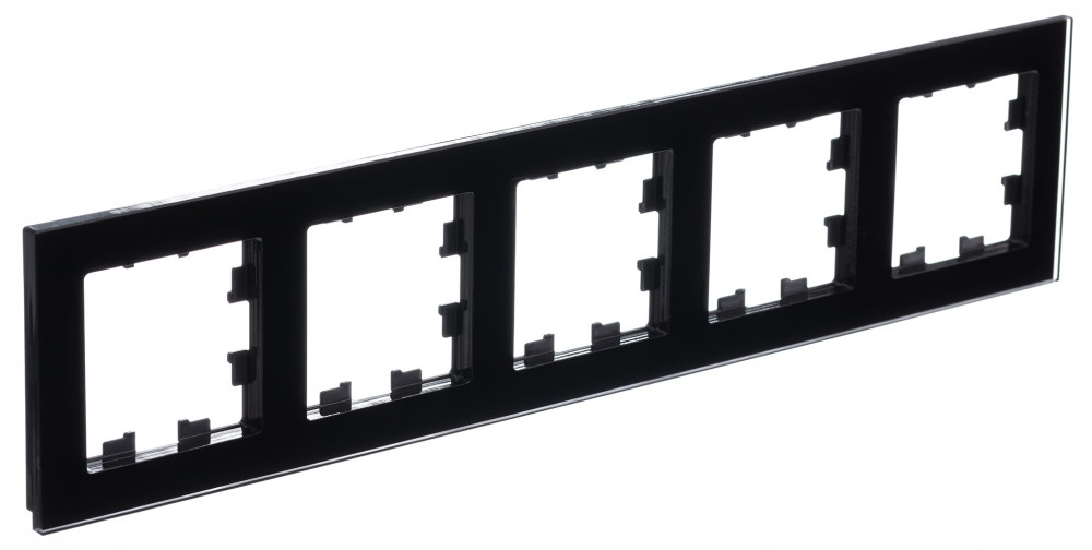 Изображение товара Systeme Electric AtlasDesign Nature Стекло Черный Рамка 5-ая, универсальная