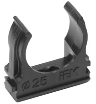 Изображение товара IEK ELASTA Держатель с защёлкой CF25 черный (10 шт/комп)