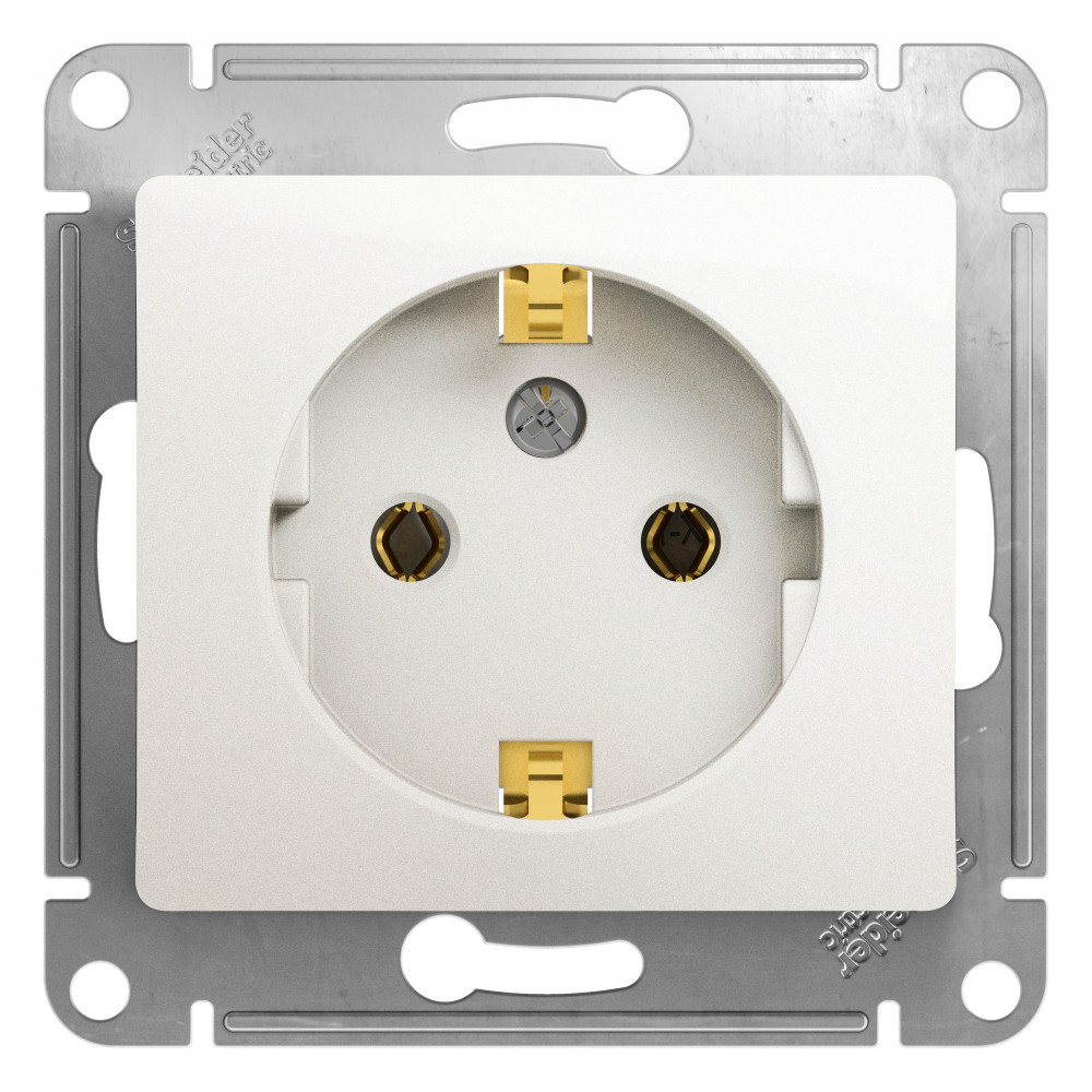 Изображение товара Systeme Electric Glossa Перламутр Розетка с/з, 16А