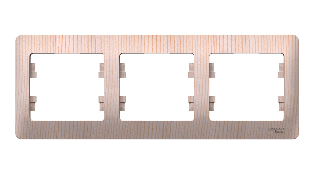 Изображение товара Systeme Electric Glossa Сосна Рамка 3-ая, горизонтальная Изображение товара Systeme Electric Glossa Сосна Рамка 3-ая, горизонтальная