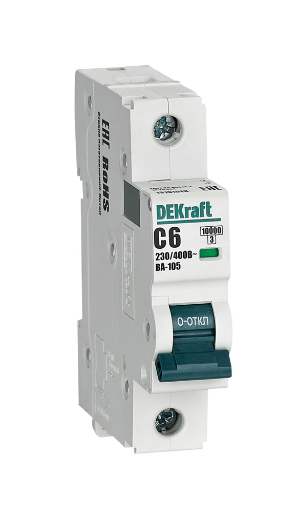 Изображение товара Dekraft Автоматический выключатель ВА105-1P-006A-C