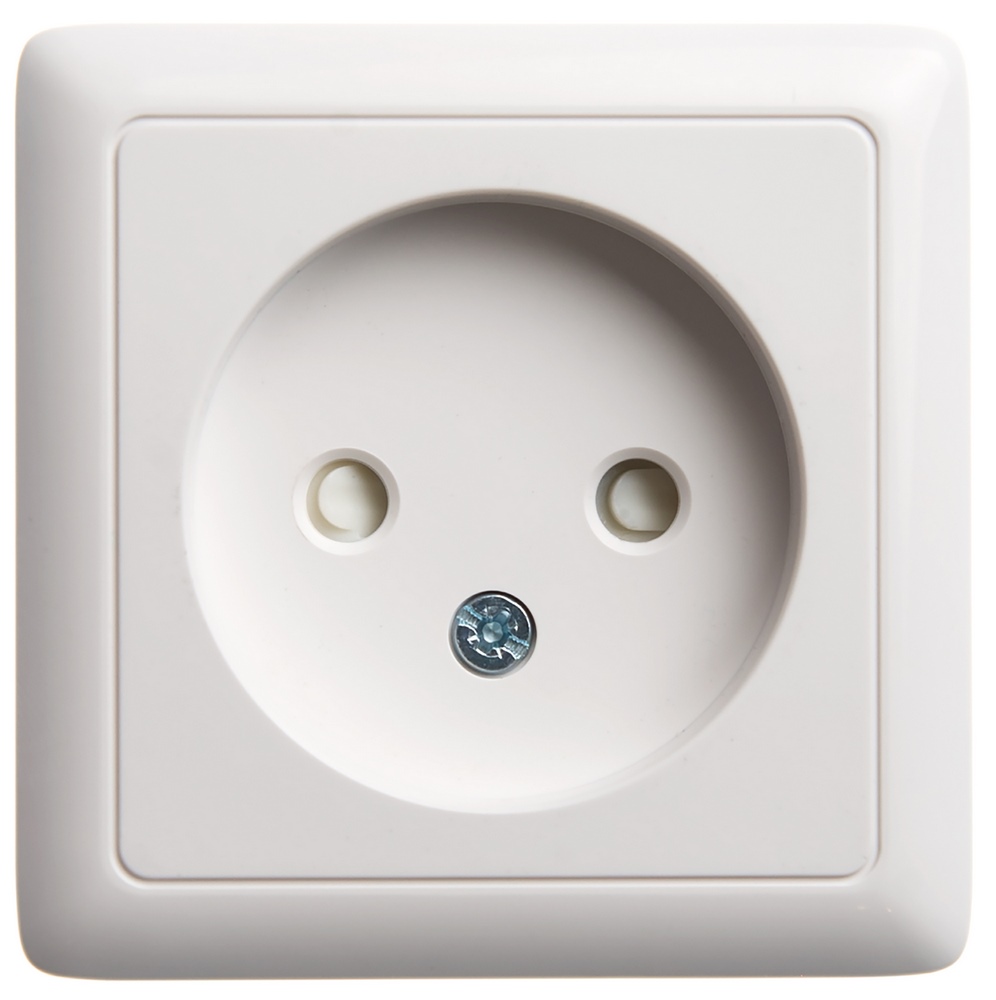 Изображение товара Systeme Electric ХИТ наруж Бел Розетка б/з со шторками, 16А, 250В