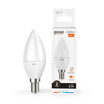 Изображение товара Gauss Лампа Elementary Свеча 6W 420lm 3000K Е14 LED