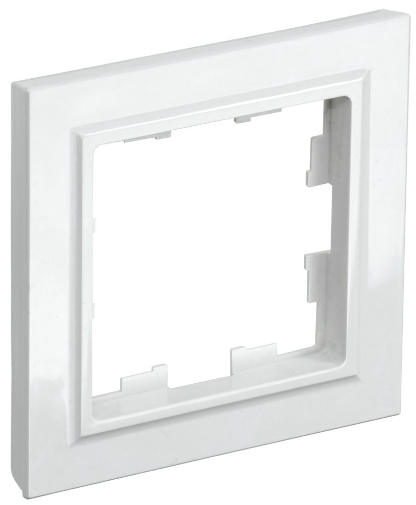 Изображение товара Рамка IEK BRITE Белый 84x84 мм, 1 пост, глянцевая