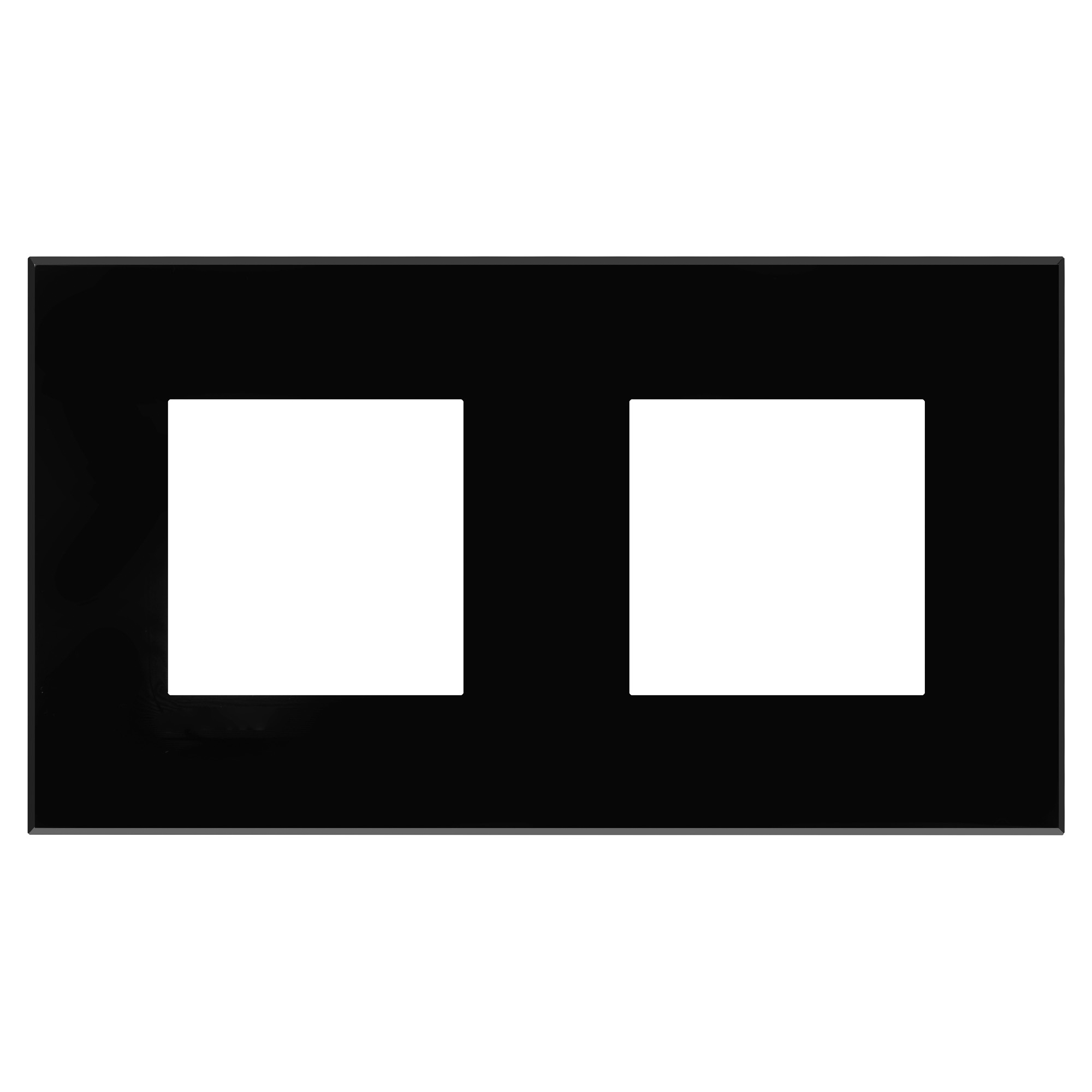 Изображение товара DKC Avanti Рамка "Черный квадрат", 2 поста (4 мод.)