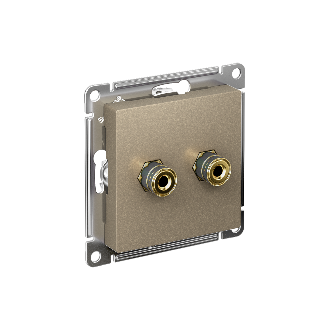 Изображение товара Systeme Electric AtlasDesign Шампань Аудиорозетка двухместная