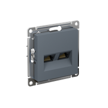 Изображение товара Systeme Electric AtlasDesign Грифель Розетка двойная компьютерная RJ45+RJ45, кат.5E, механизм