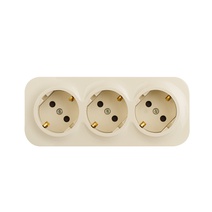 Изображение товара Legrand Quteo Слоновая кость Розетка 3-я с/з с шт.