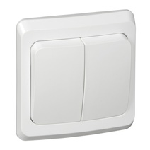 Изображение товара Systeme Electric Этюд Бел Выключатель 2-клавишный с подсветкой