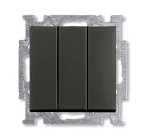 Изображение товара ABB BJB Basic 55 Шато (чёрн) Выключатель 3-клавишный, 16А