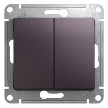 Изображение товара Systeme Electric Glossa Сиреневый туман Переключатель 2-клавишный, сх.6,10AX