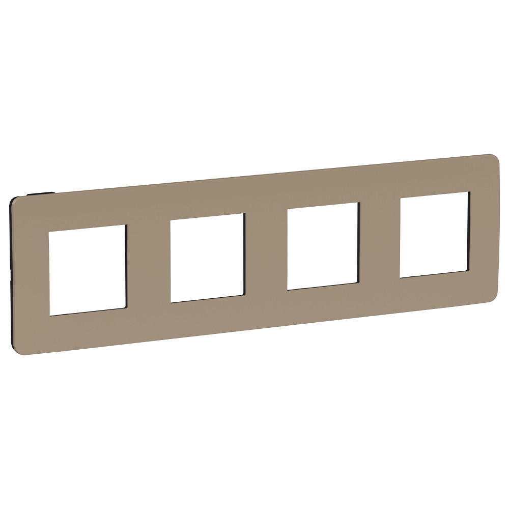 Изображение товара Schneider Electric Unica Studio Песочная/Антрацит Рамка 4-ная Изображение товара Schneider Electric Unica Studio Песочная/Антрацит Рамка 4-ная
