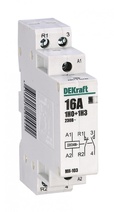 Изображение товара Dekraft Модульный контактор 1НО+1НЗ 16А 230В МК-103