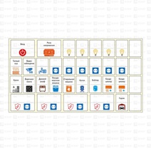 Изображение товара EKF PROxima Комплект модульных наклеек малый с инд. ШК (110х200).
