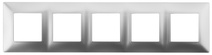Изображение товара ЭРА 14-5005-03 Рамка на 5 постов, Elegance, алюминий (10/100/1200)