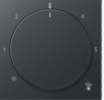 Изображение товара JUNG A500 Антрацит Накладка регулятора теплого пола (мех. FTR231)