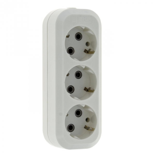 Изображение товара EKF Эксперт Колодка 3 гн. 16А 3,5кВт с/з.