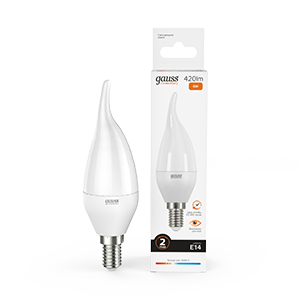 Изображение товара Gauss Elementary Candle — 6W, 420 лм, 3000K, E14