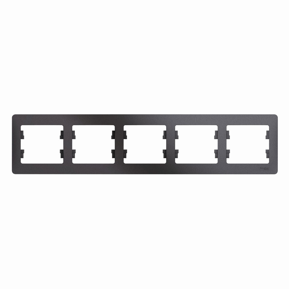 Изображение товара Systeme Electric Glossa Графит Рамка 5-ая, горизонтальная