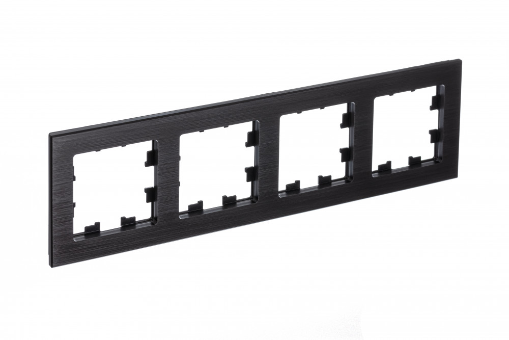 Изображение товара Systeme Electric AtlasDesign Nature Металл оникс Рамка 4-ая