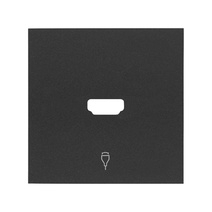 Изображение товара Simon 100 Черный матовый Накладка розетки HDMI