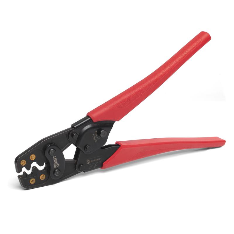 Изображение товара КВТ ПК-16м пресс клещи для опрессовки медных жил 1,5 16 мм2 клиновидный обжим